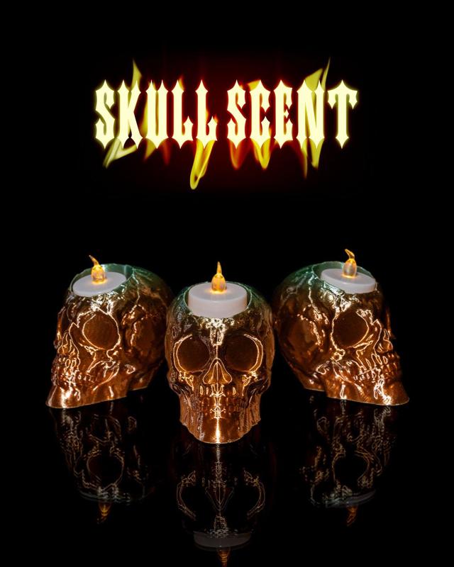 Skull Scent Candle Mold