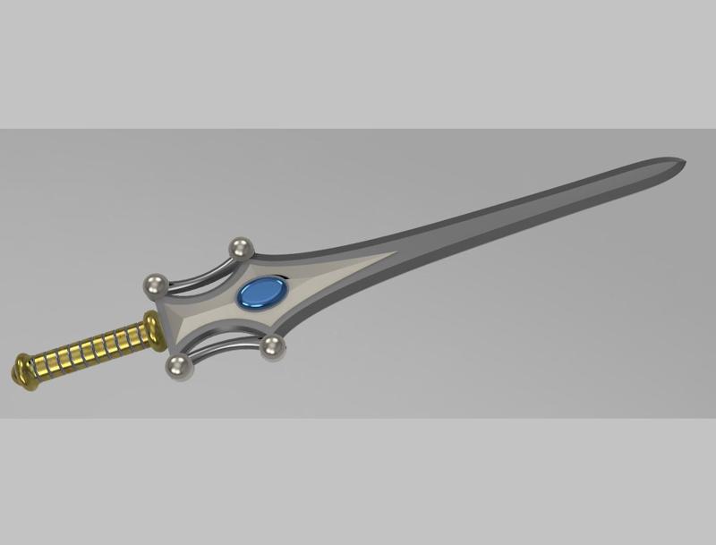 Classic She-Ra Sword Prop from the Cartoon Series for Cosplay