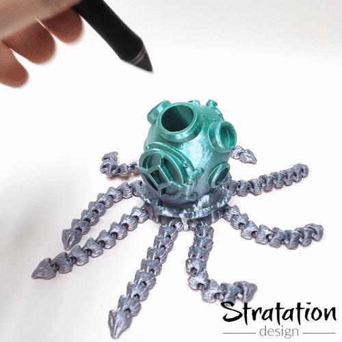 Flexi-Divingtacle, articulated anti-stress fidget toy
