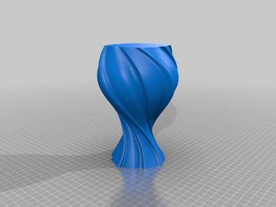 Twisted flower vase