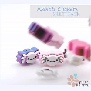 AXOLOTL CLICKERS, MULTI-PACK - FIDGET KEYCHAIN [PRIVATE USE ONLY]