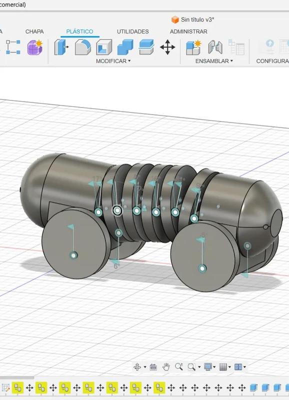3D Kinetic Caterpillar – Modular Design with Mechanical Movement   