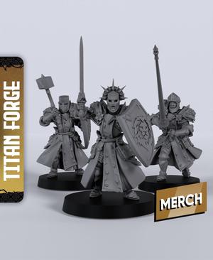 Footmen Templars - With Free Dragon  - 5e DnD Inspired for RPG and Wargamers
