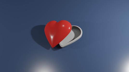 Heart Box - 85x80x40