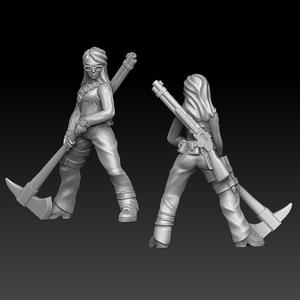 zombie hunter with axe