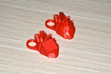Heart (Low-Poly) Keychain