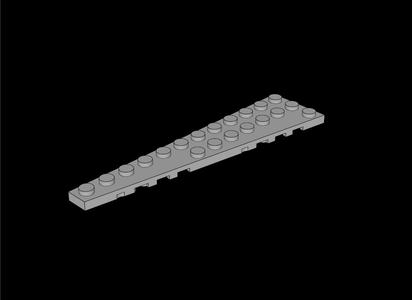 Lego Compatible (47397.dat) Wing  3 x 12 Left