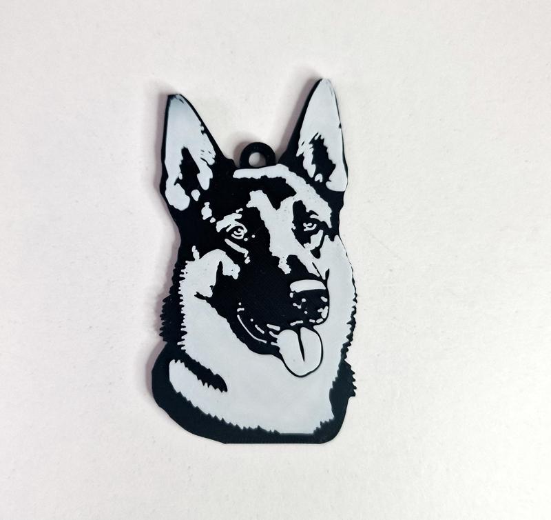German Shepherd keychain