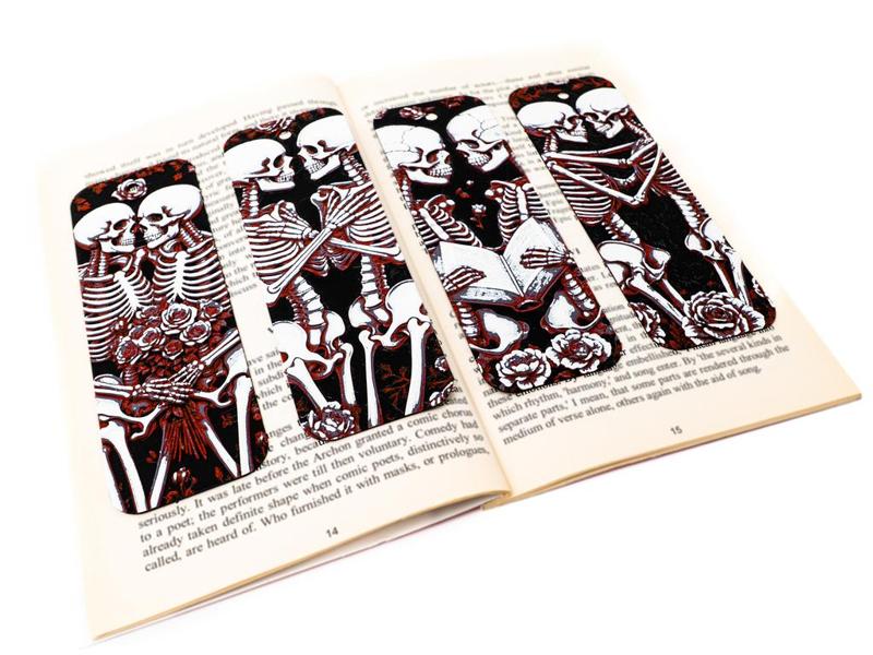 Skeleton Romance Bookmarks