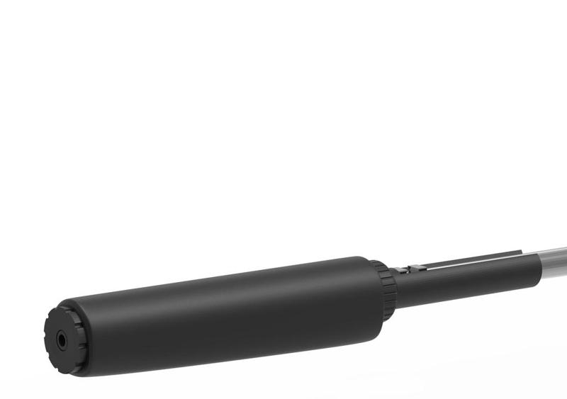 Compressed air gun silencer / Silenciador para aire comprimido 