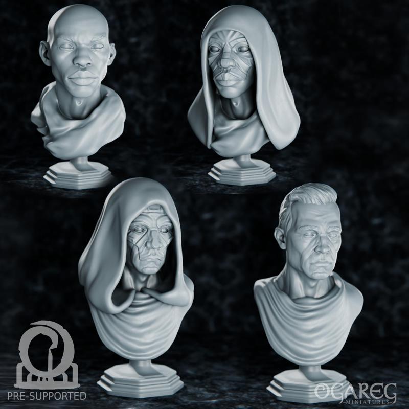 The Golden Creed + Academic Busts, presupported