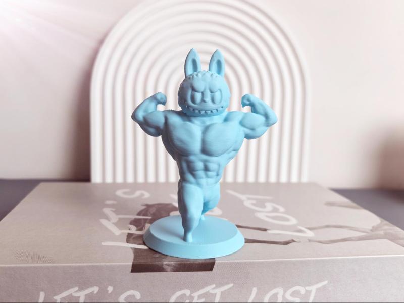 A muscular Labubu, a fitness Labubu