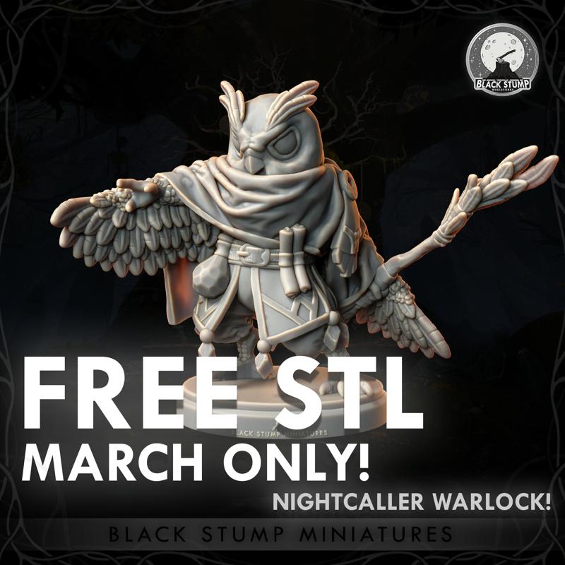 Nightcaller Warlock Hero - Blood-Beak Canopy Ghost + Original Race 5E + Shadowdark .PDF!