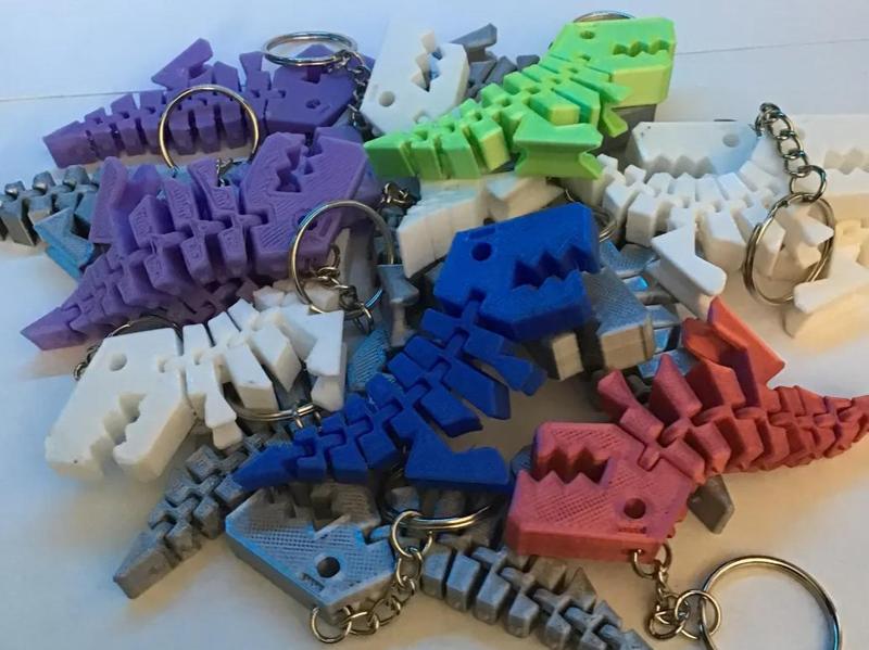 Flexy rex keychain