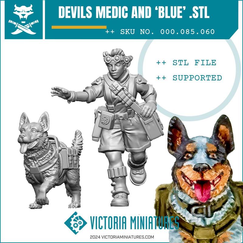 Devils Medic and  Blue 
