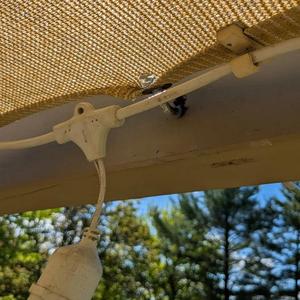 Canopy Clip for hanging outdoor lights   