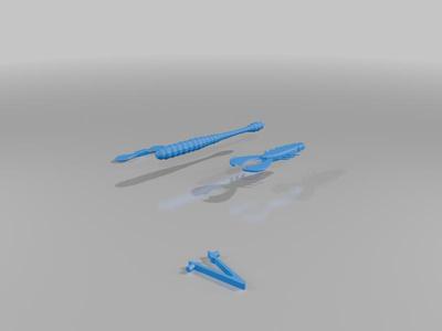 Pool brush plastic piece