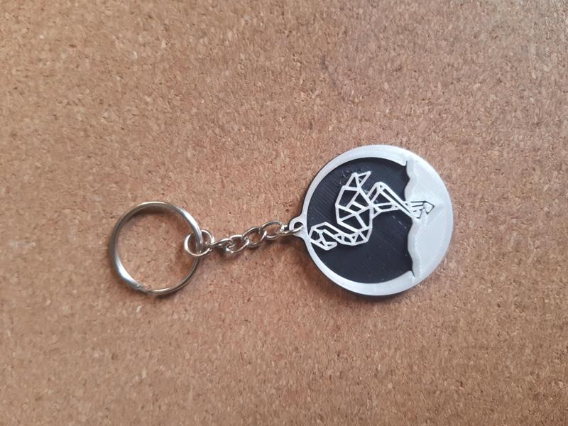 Flamingo keychain