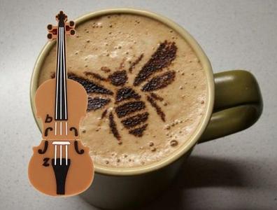 BEE - coffee stencil