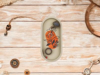 Boho Floral Tray   