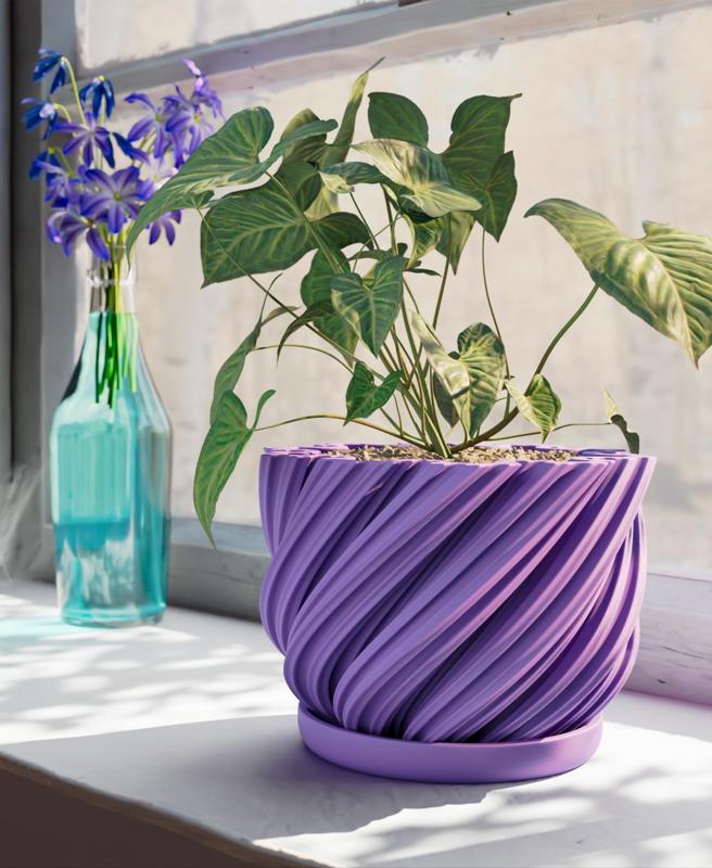 Planter Pot Spiral Koch