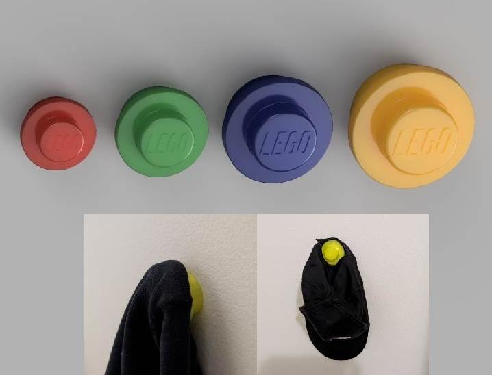 Lego brick shaped hanger