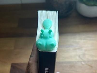 Swimming Hippo Book Mark 