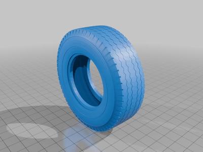 Tamiya Compatible 1:14 28mm wide super single tire 