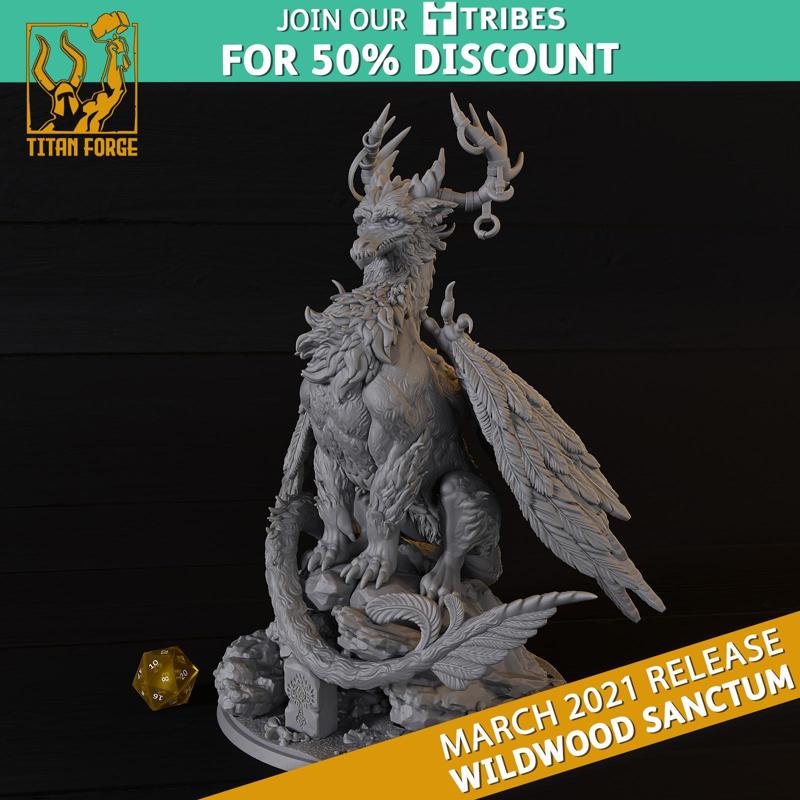 Faelin Wings of Wonder - Wildwood Sanctum - Titan Forge Miniatures March 2021