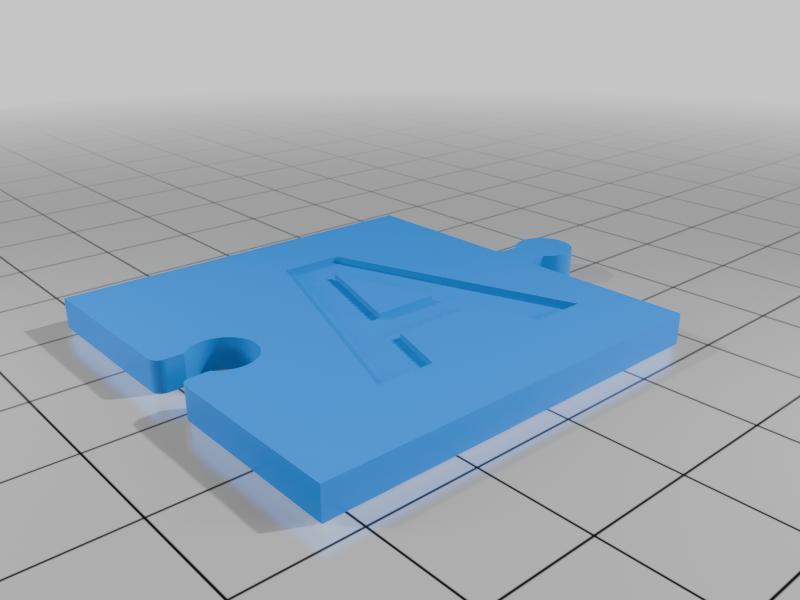 Snap-Together Letter Tiles