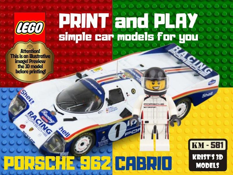 LEGO PORSCHE 962 Convertible
