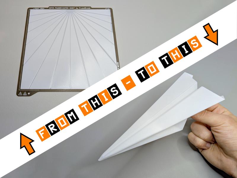 Bed level test in origami air plane