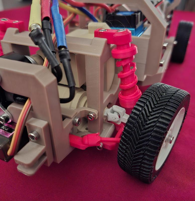 Peugeot 3008 RC car chassis at 1:12 scale