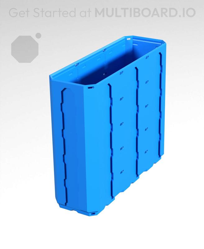 1x3x2.5 - Topped Multipoint Rail - Multibin Shell