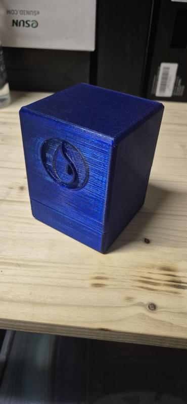 MTG Commander Deck Box Blue Mana
