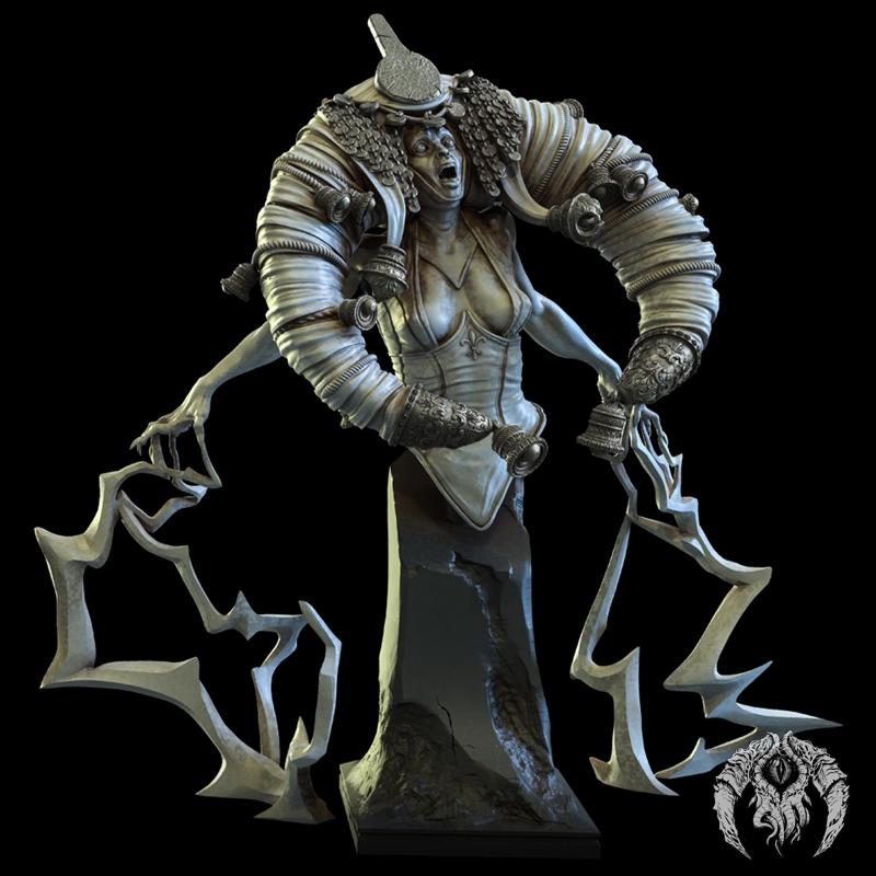 Voltera, the Electro Mage - Bust