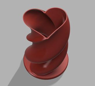Twisted Heart Valentine's Vase