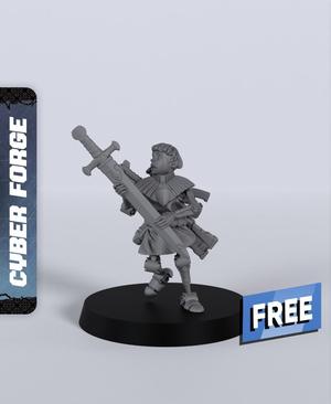 Butters the Squire - With Free Cyberpunk  - Sci-Fi Gift Ideas for RPG and Wargamers