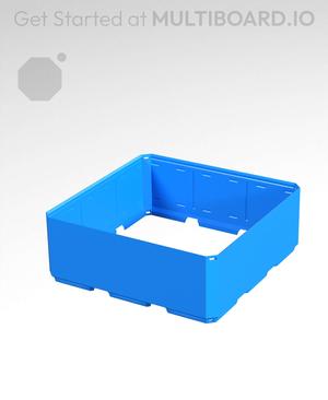 3x3x1 - Simple Walls - Universal Click-In Multibin Shell Extension