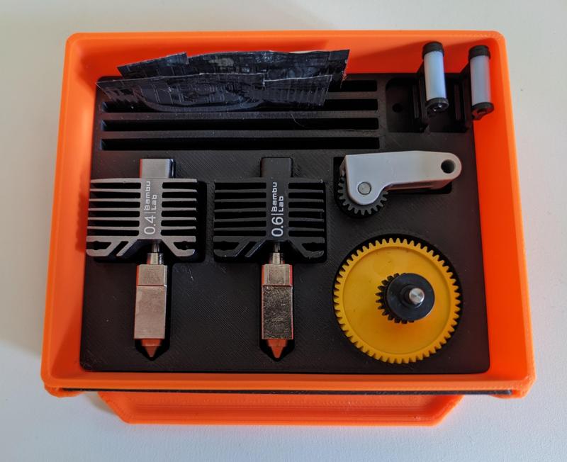 Bambu Lab Spare Parts Tray for Modular Shelving System