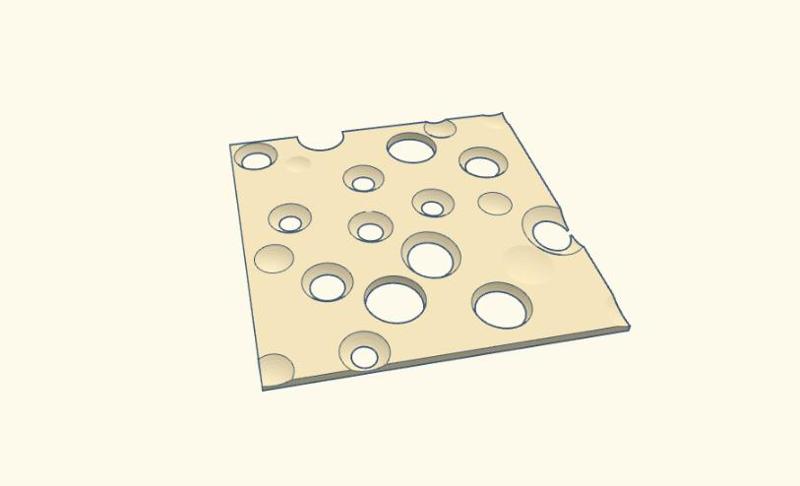 Fake Swiss Cheese Prank