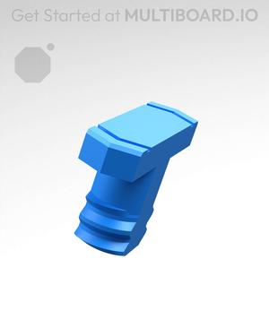 13 mm Small Thread, Flat Head, Shank T-Bolt