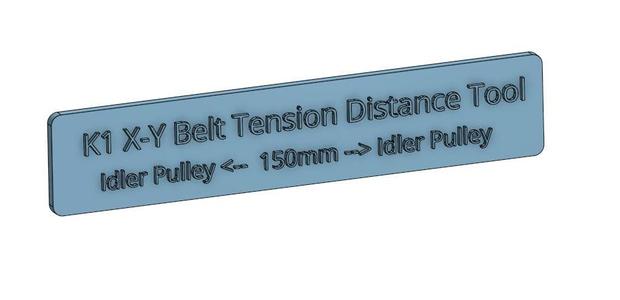Creality K1 X-Y Belt Tensioning Distance Tool