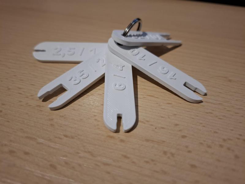 Měrky na vodiče 1,5-70mm2