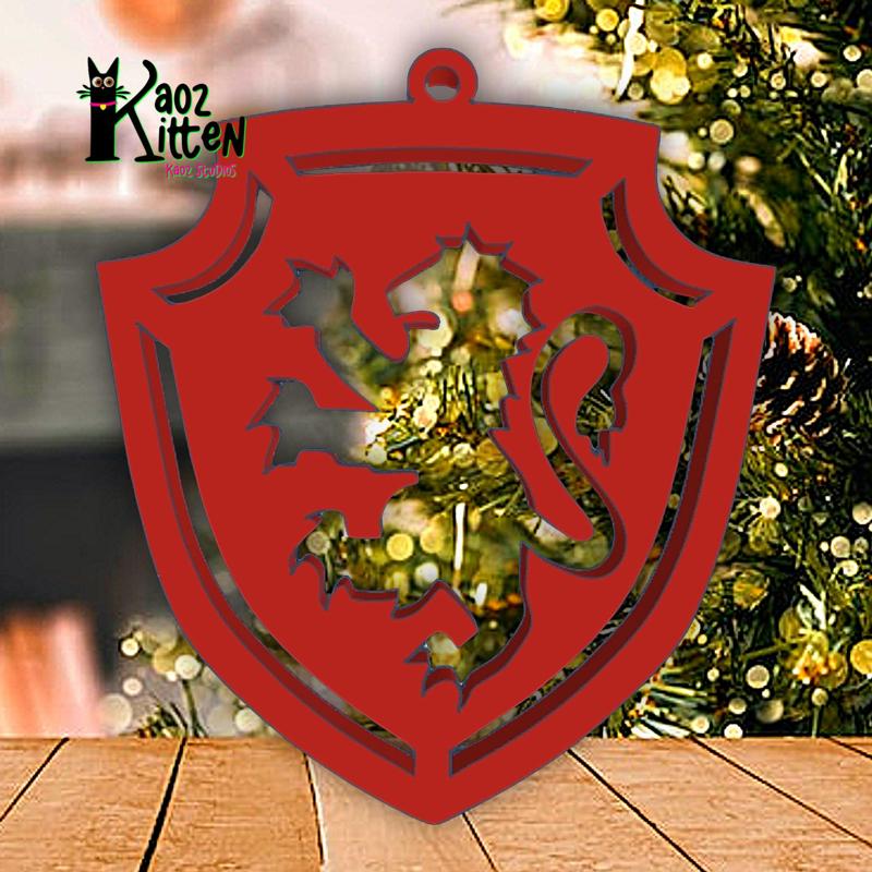 gryffindor ornament harry potter house crest decor