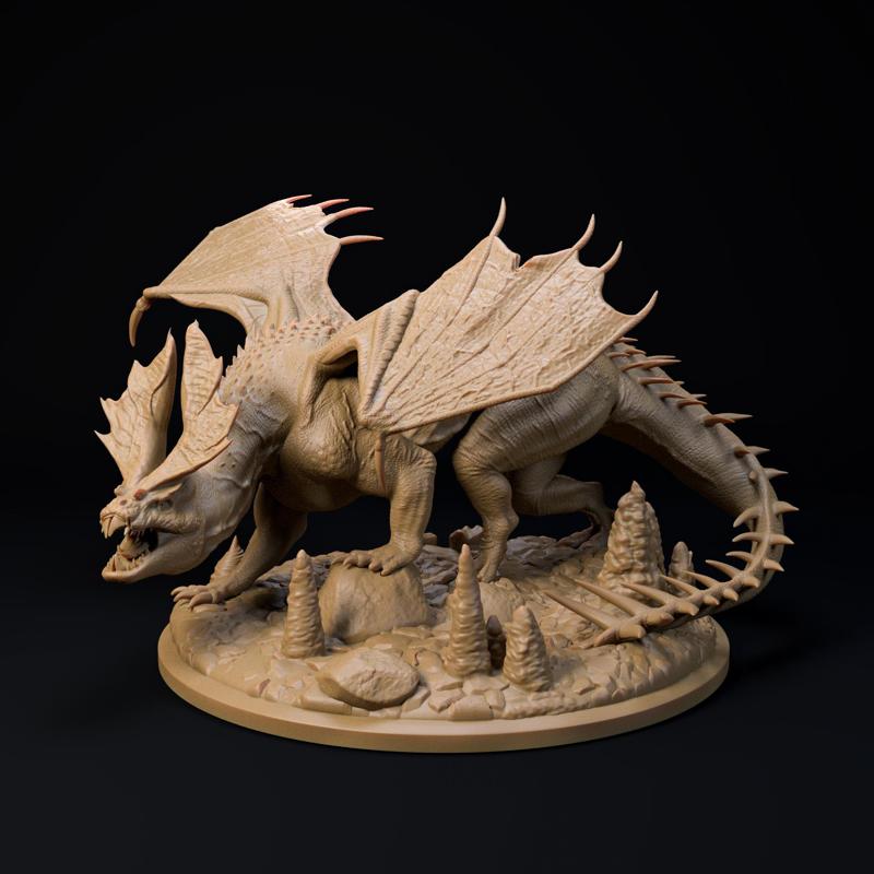 Cave Dragon - pre-supported flightless dragon 