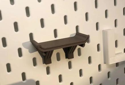 IKEA pegboard compatible antique-style small offering table shelf