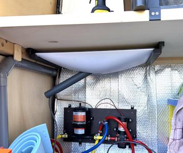 Starlink rectangular dish under-shelf bracket