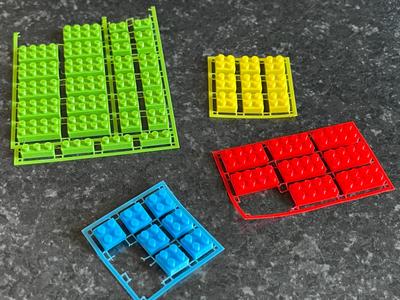 Nanoblocks (11 types x 10pcs/mat) building bricks