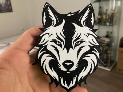 Wolf sticker 
